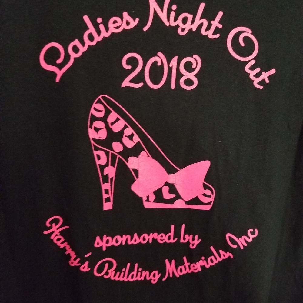 LNO Ladies Night Out XL Black & Pink Short Sleeve - Picture 5 of 5